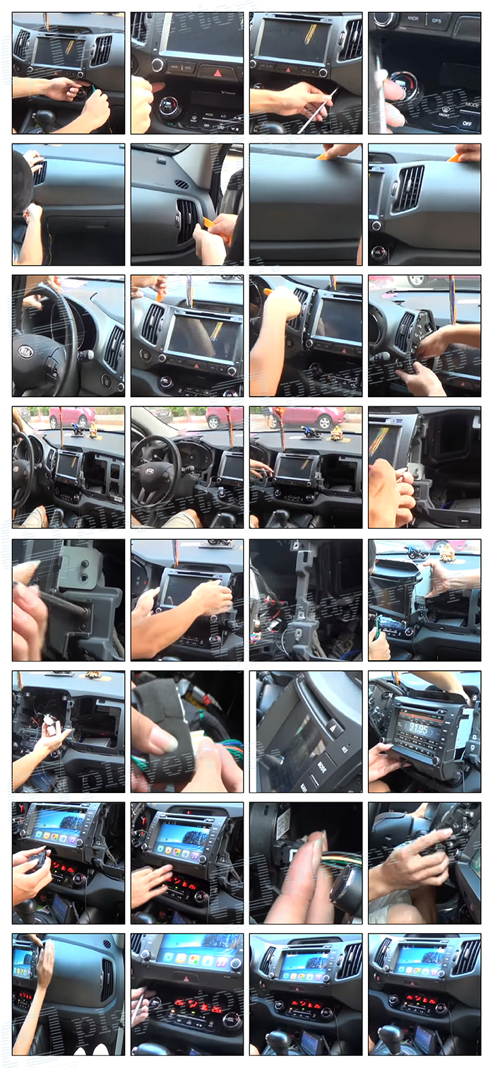 Installation autoradio Kia Sportage